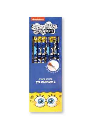 בוב ספוג מארז 8 עפרונות עץ כולל עיפרון מחליף צבעים - לא לפרסום - קיקוס - Kikos.co.il