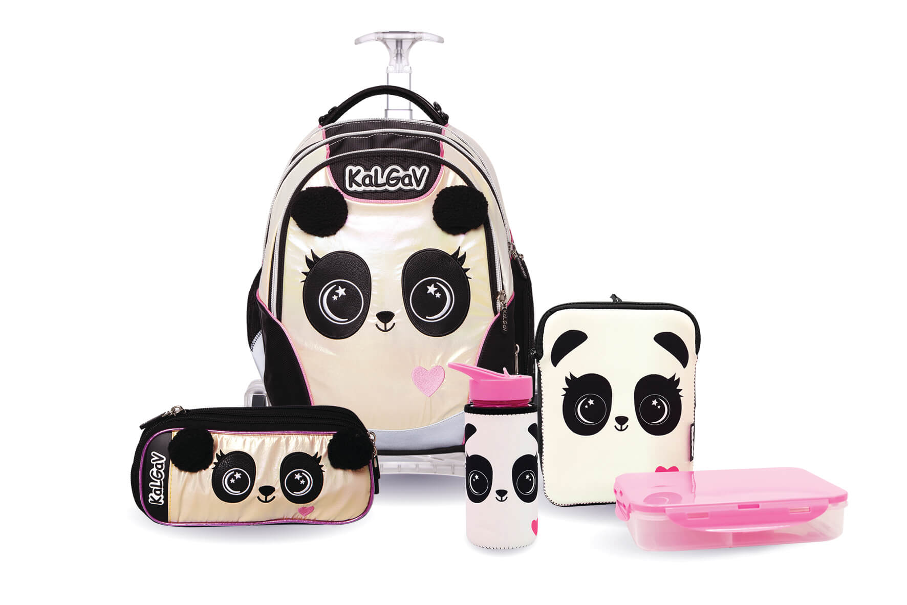 קל גב | המארז המושלם Xbag Trolley – פנדה - סט מלא - קיקוס - Kikos.co.il